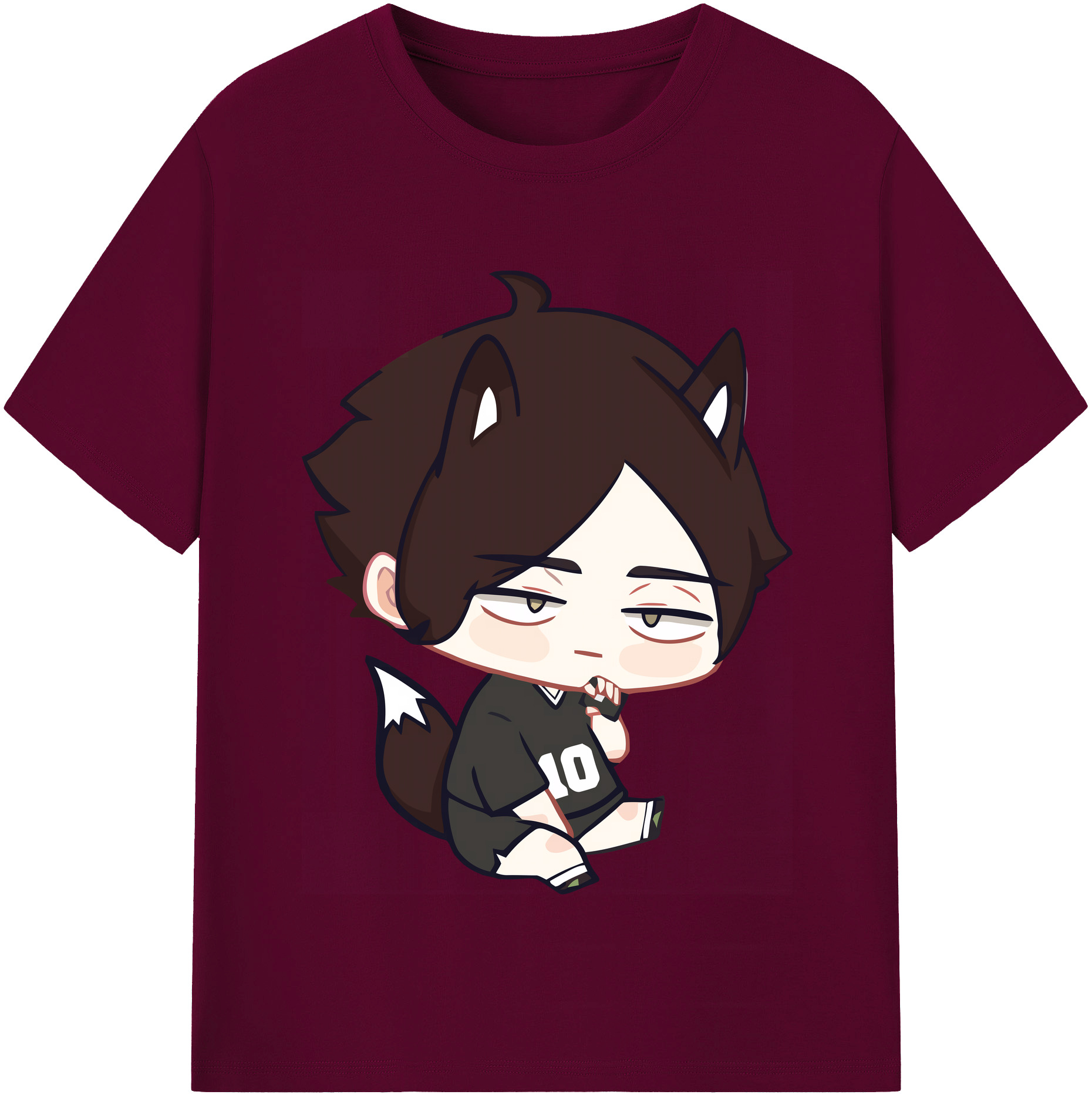 （画像用） ハイキュー!! Haikyu!! レディースカジュアルプリントTシャツ（綿100％）